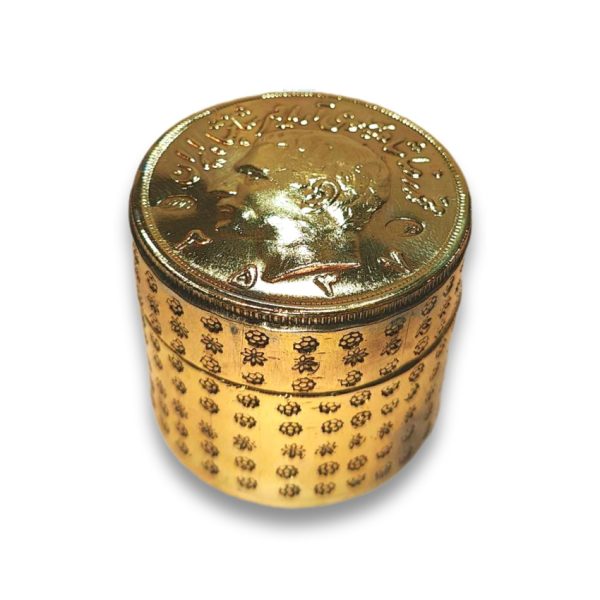 قوطی برنجی مدل پهلوی